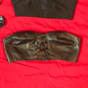 Leather Bralette